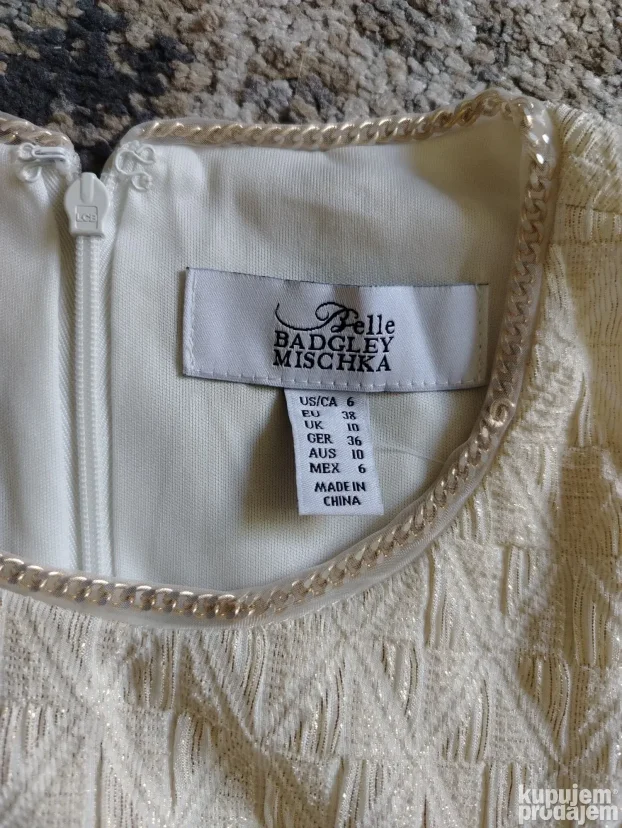 NOVO haljina Badgley Mischka 38