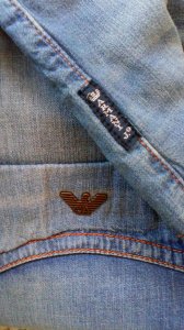 Svetlo plave farmerke (29) original Armani - Made in Italy