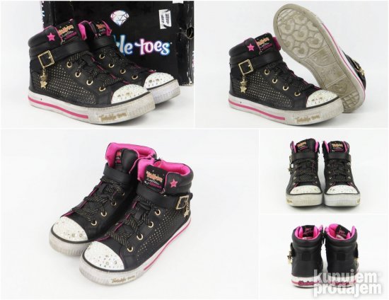 Skechers duboke patike KOŽA twinkle toes sijaju s206