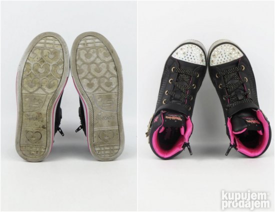 Skechers duboke patike KOŽA twinkle toes sijaju s206