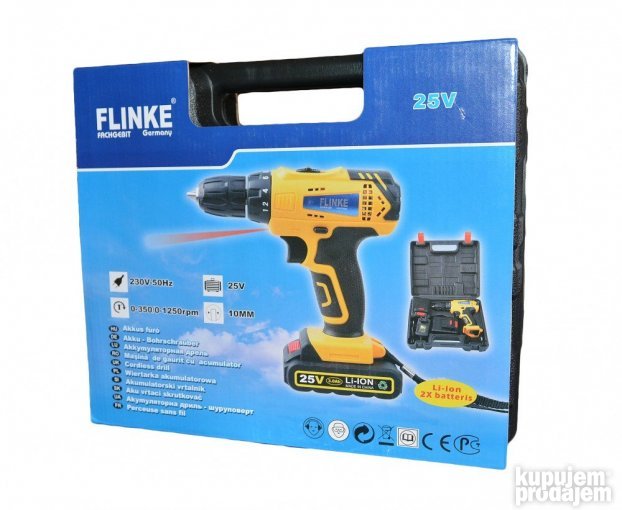 Akušrafilica FLINKE 25V na lageru!