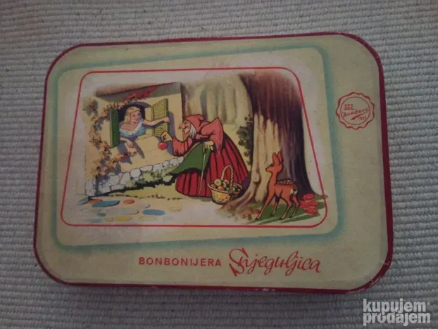 Kutija bonbonijera snjeguljica zvečevo jugoslavija