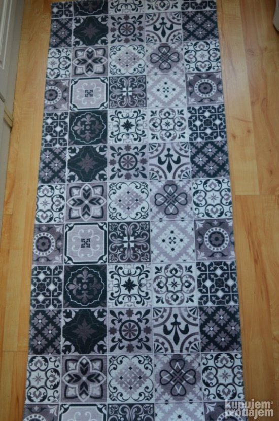 Neklizajuća Staza Imitacija Pločica 60x90cm Crna #33