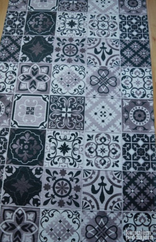 Neklizajuća Staza Imitacija Pločica 60x90cm Crna #33