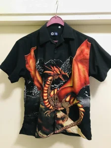 Here&There-C&A-ultra atraktivna dečija košulja-ZMAJ-134/140