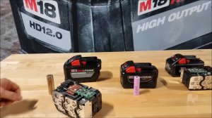 Milwaukee M18 REPARACIJA Baterija M18B8 M18B9 M18HB12 18V
