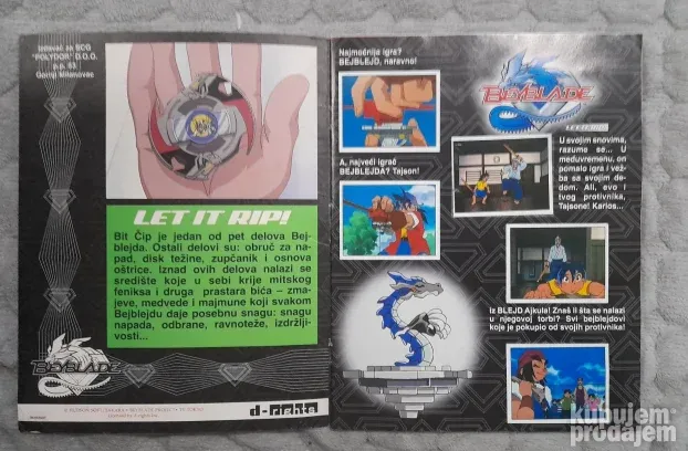 BEYBLADE, Let it rip, Panini, Kompletno popunjen album