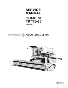 New Holland TR 75 85 Radionicki prirucnik
