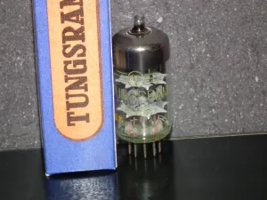 ECC81 Tungsram 12AT7 NOS NIB Big Ring Getter