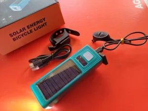 Lampa za bicikl sa sirenom solarni model 2025g