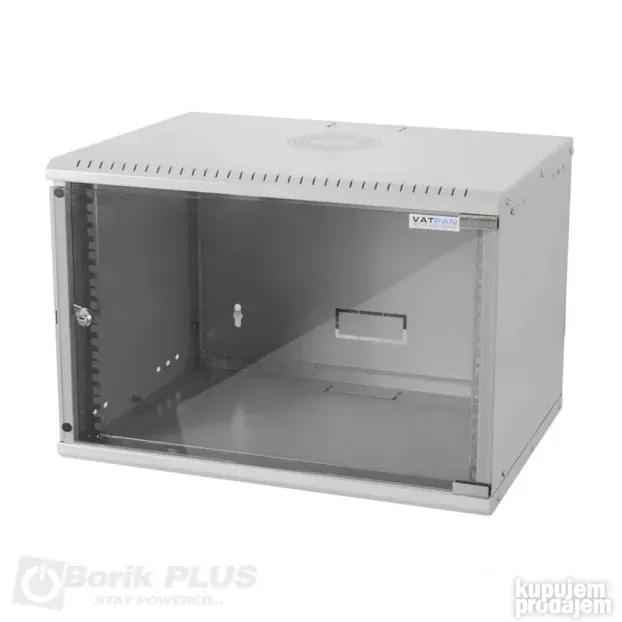 Rek orman 7U 19 400mm BELI i CRNI