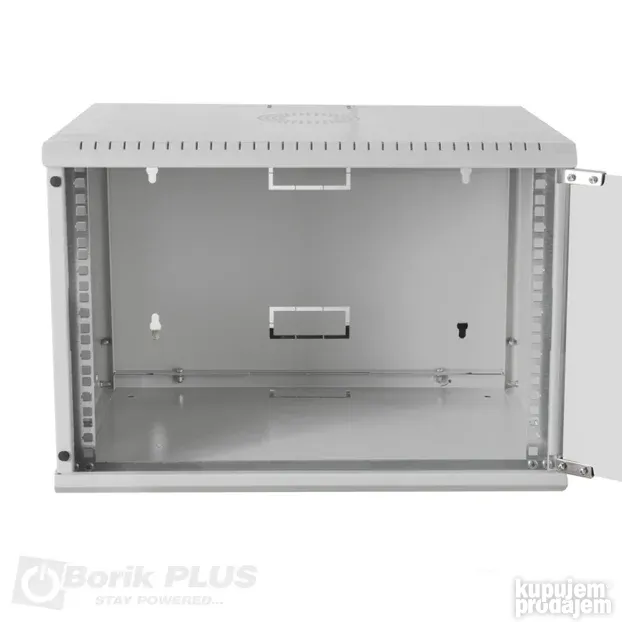 Rek orman 7U 19 400mm BELI i CRNI