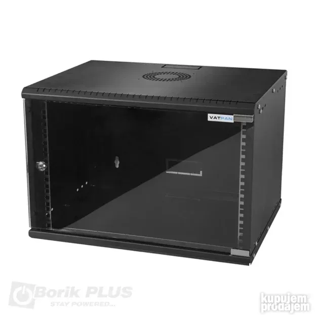 Rek orman 7U 19 400mm BELI i CRNI