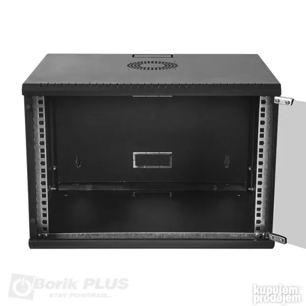 Rek orman 7U 19 400mm BELI i CRNI