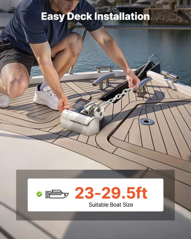 Horizontalni Ribolovni Vinč Za Sidro 600W Za 260kg vv