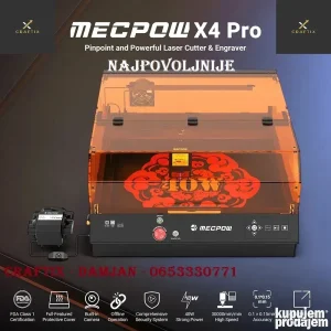 Mecpow X4 PRO 240W/40W FDA, class 1, graver i rezac, NOV