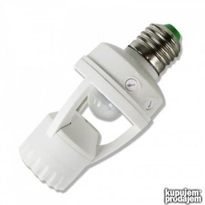 Senzor pokreta sa E27 sijaličnim grlom max.60W 110-220V PIR