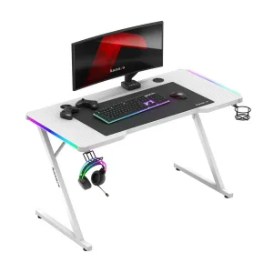 Huzaro Hero 2.5 RGB beli gejmerski sto 120x60