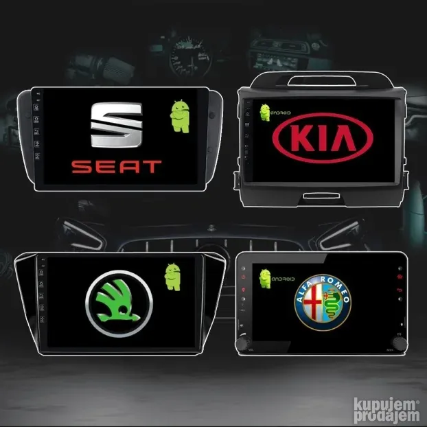 Multimedija VW AUDI MERCEDES BMW FIAT OPEL SKODA Peugeot KIA