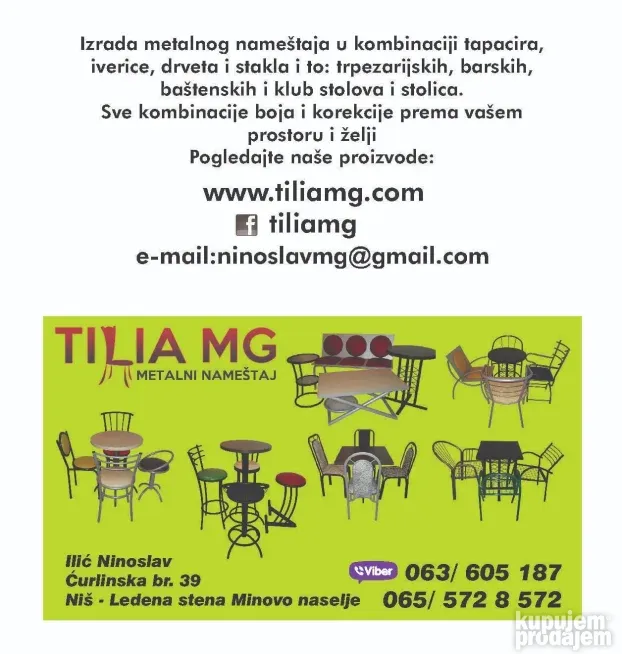 stolovi za letnje baste ugostiteljstvo