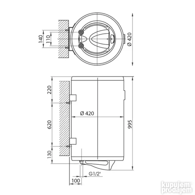 Bojler Elit Talas M80