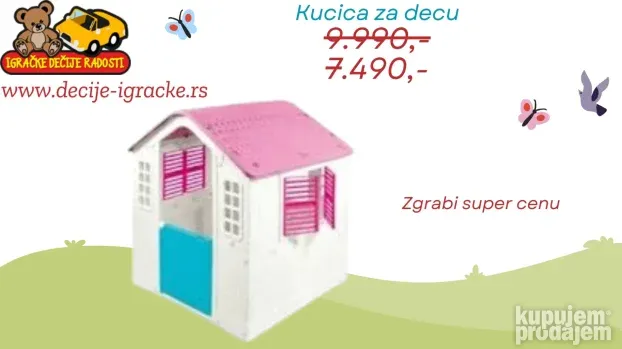 Kucica za decu super cena 2 boje