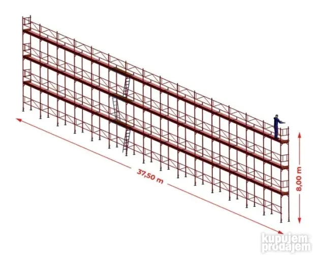 806m2 Komplet Skela na sniženju 25% + gratis dostava skele