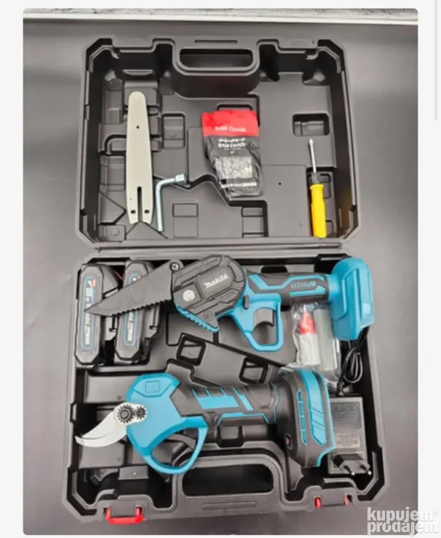 NOVO - Makita Aku Set Testera I Makaze 88v Dve Baterije