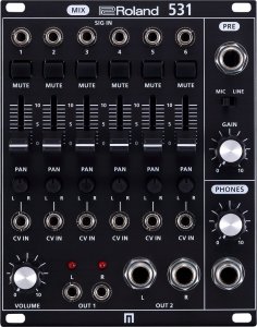 Roland SYS-531 MIX 6 Channel Mixer Eurorack Module Synth