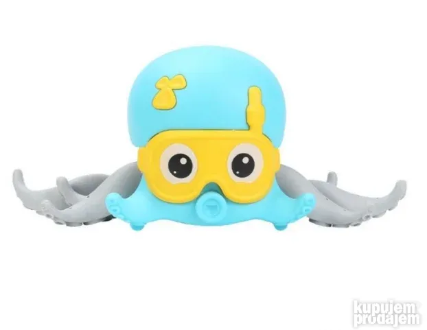 Šareni oktopus koji pliva i puzi