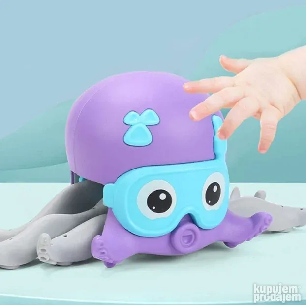 Šareni oktopus koji pliva i puzi