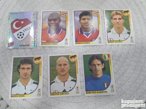 WC 2002 Korea Japan - 19 različitih sličica