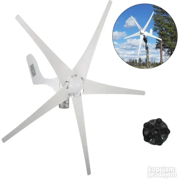 Turbina Za Vetar 500W 12V Vetroturbina