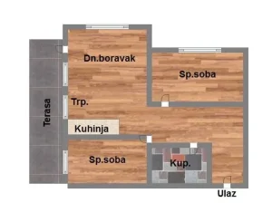 Trosoban stan na Adicama. 88m2