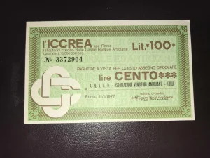 Italija 100 lira.  - ček.(2).