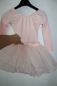 Triko za balet vel 120 roze sa suknjicom