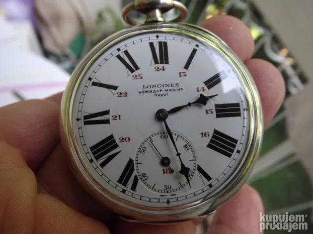 LONGINES Božidar Mišić Pirot srebro 0.800 odličan