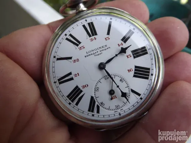 LONGINES Božidar Mišić Pirot srebro 0.800 odličan