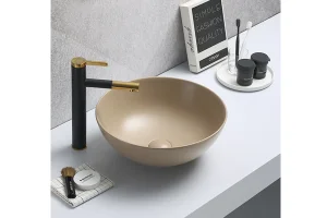 Lavabo nadgradni na ravnu ploču 7008km fi415 bež mat