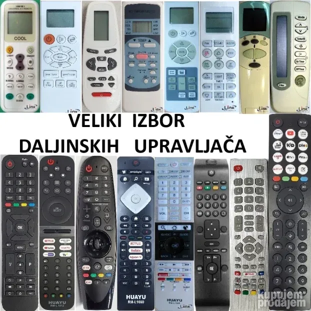Daljinski za Lg,Fox,Philips, Samsung,Sony,Tesla, Vox,Vivax
