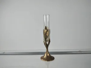 Vaza mesing staklo brutalizam 60-te mid century