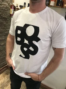 Muska majica Boss bela velicina xl