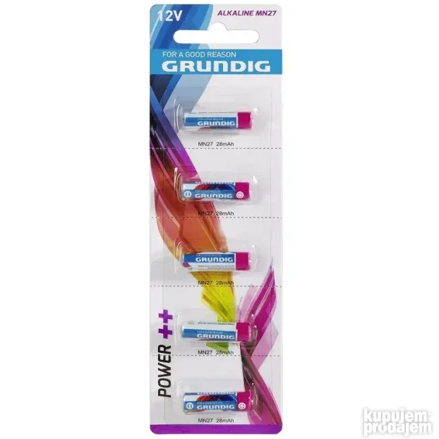 GRUNDIG 27A Alkalne baterije MN27 pak. 5 komada 22621