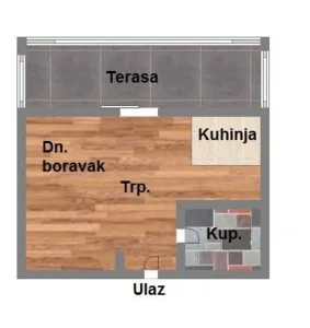 Jednosoban 40m2 Bulevar Patrijarha Pavla