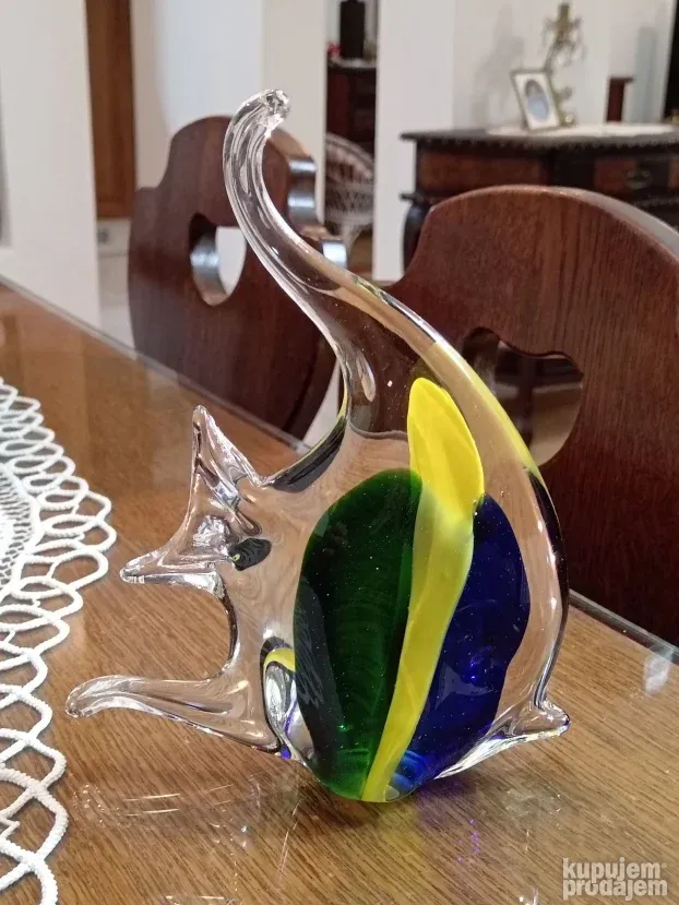 Murano riba vintage ručni rad