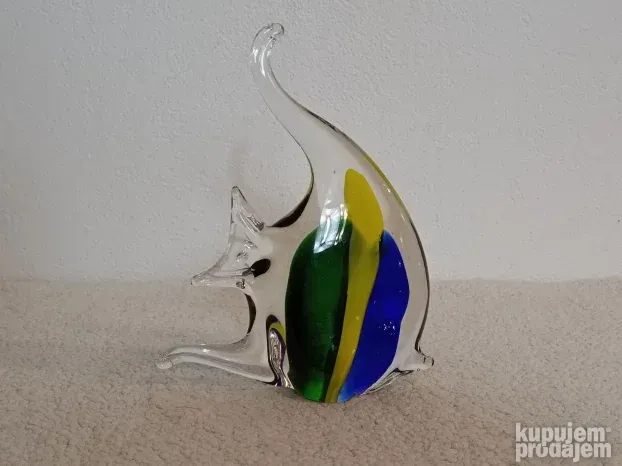 Murano riba vintage ručni rad