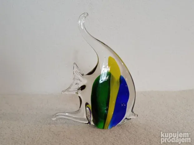 Murano riba vintage ručni rad