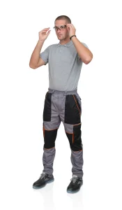 Radne pantalone (sivo/crno/narandžasto) MV4 premium