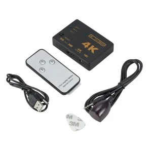 HDMI Prekidač 3 u 1 sa Daljinskim Switch