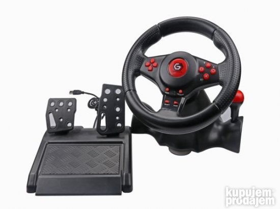 GEMBIRD PC volan sa pedalama za igrice STR-ShockForce-II